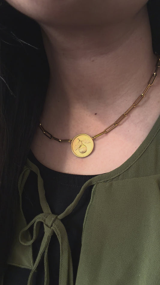 Golden Fig Statement Necklace